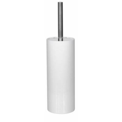 SPIRELLA  - Brosse Wc avec support C&eacute;ramique tube ribbed Blanc - Blanc
