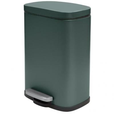  Spirella - Poubelle &agrave; p&eacute;dale Acier akira 5L Vert Fonc&eacute; Mat - Vert