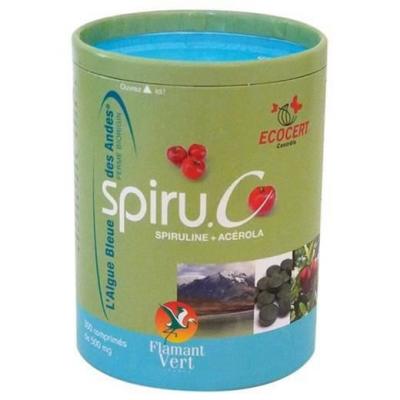 FLAMANT VERT  Spiru.C 300 Comprim&eacute;s de 500 mg - Pot 300 comprim&eacute;s