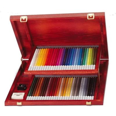 STABILO Coffret En Bois De Crayons De Couleur Fusain Pastel  - Carbothello - 60 Pi&egrave;ces 