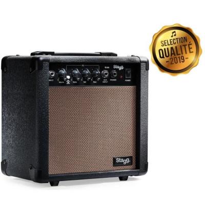 STAGG  10 AA EU Amplificateur pour Guitare Acoustique 10 W Noir