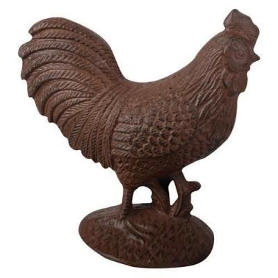 Coq d&eacute;coratif - L 10,5 x l 17,7 x H 18,6 cm - Fonte