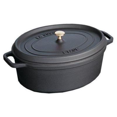 STAUB  Mini Cocotte en Fonte, Ovale, &Oslash; 11 cm, 0,25 L, Noir Mat