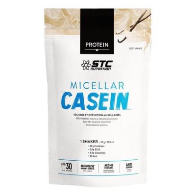 STC NUTRITION Boisson proteinee  micellar casein vanille 750g