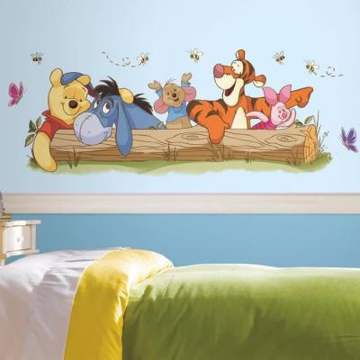 THE DECO FACTORY Roommates Stickers g&eacute;ant Winnie l'Ourson et ses amis Disney
