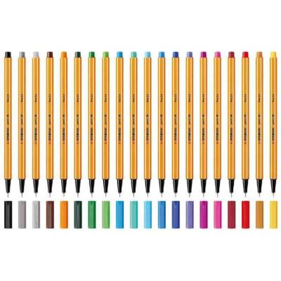 STABILO  Point 88 Neon Stylo &agrave; bille fine - Orange Jaune