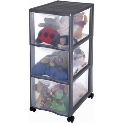 SUNDIS Tour de rangement Orgamix plastique , l.26 x P.36.5 x H.63.5 cm