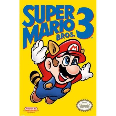 PRODUCTION FNAC Super Mario Bros. 3  poster NES Cover 61 x 91 cm