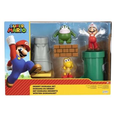 JAKKS PACIFIC  Desert Super Mario Bros Diorama Multicolore
