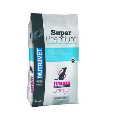 NUTRIVET Super Premium Croquettes Chien Junior 34/16 Grande 15 Kg