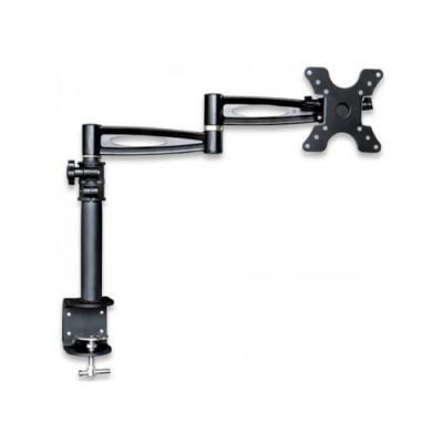 Support de bureau &agrave; pince - /-12&deg; - rot.360&deg; 180&deg; - &eacute;cran 13 &agrave; 27 - Noir