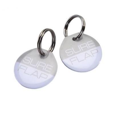 SUREFLAP  Lot de 2 m&eacute;daillons d'identification par radiofr&eacute;quence