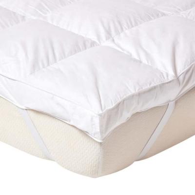 HOMESCAPES Surmatelas en plumes d'oies, 180 x 200 cm - Blanc - 
