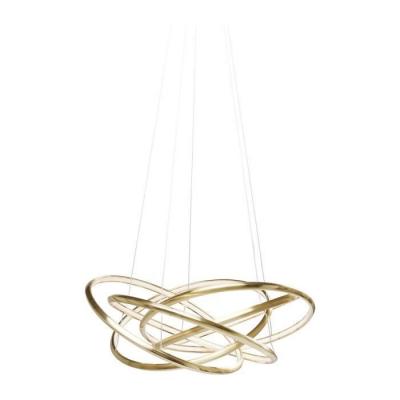 BRAND Kare Design 60715-P Grande lampe suspendue, dor&eacute;, 75 x 75 x 120 cm
