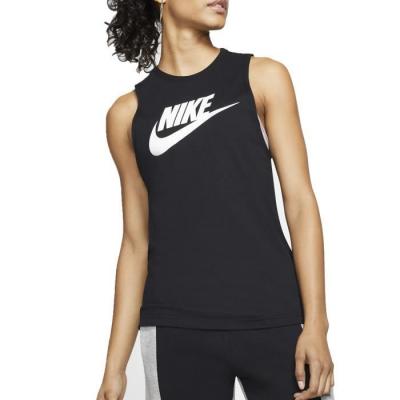 NIKE  W NSW Tank MSCL Futura New Vest, Black/White, S Women's
