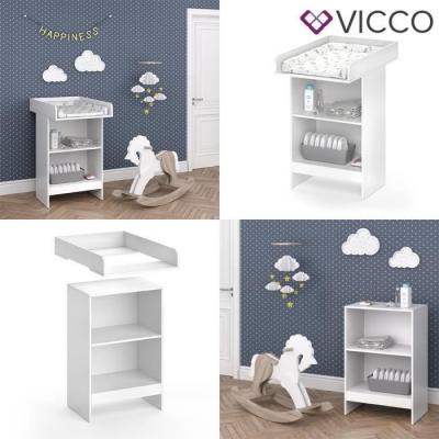 VICCO Table &agrave; langer  Leo blanc B&eacute;b&eacute; &Eacute;tag&egrave;re &agrave; langer Mod&egrave;le b&eacute;b&eacute; Commode Commode &agrave; langer 