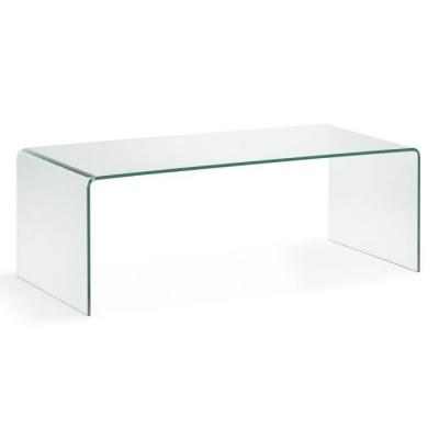 Kave Home - Table basse Burano en verre 110 x 50 cm