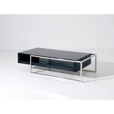 Table basse ""Julie"" - 130 x 63.8 x 33.7 cm - Noir