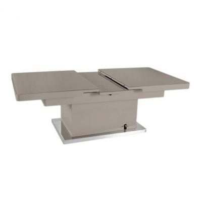 Table basse relevable extensible JET SET taupe taupe Metal Inside75