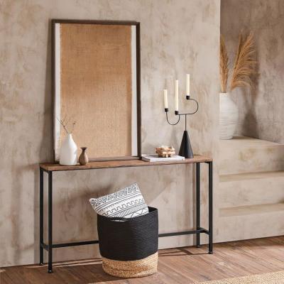 FSB19-N Table Console Table d'appoint Bout de canap&eacute; Table d'entr&eacute;e Cadre et 4 Pieds en Fer