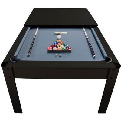 PLAY4FUN Table de Billard Am&eacute;ricain HARMONY 6Ft - Couleur Eb&egrave;ne et Tapis Gris