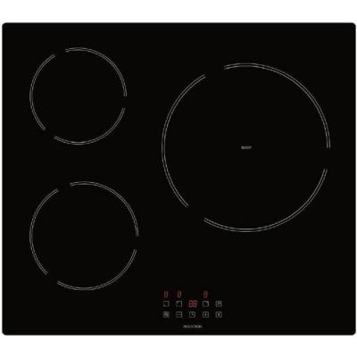 AMICA Table de cuisson &agrave; induction 60cm 3 feux 6200w noir -  - ai3531 