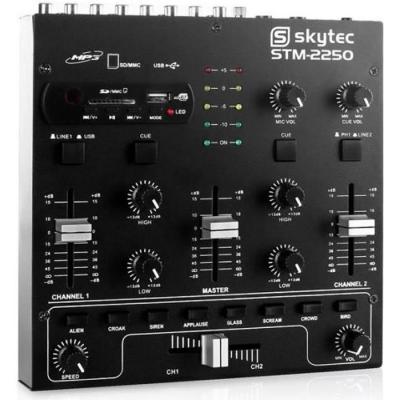 SKYTEC  STM-2250 table de mixage 4 pistes USB SD MP3 FX