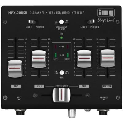 IMG STAGELINE Table de mixage st&eacute;r&eacute;o IMG Stage Line MPX-20USB