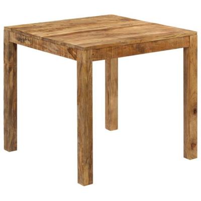 Table de salon salle &agrave; manger design Bois de manguier massif 82x80x76 cm 0902173