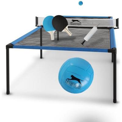 SLAZENGER Table de tennis de table  - Table de Ping Pong - L&eacute;g&egrave;re et compacte - 240 x 120 x 63,5 cm