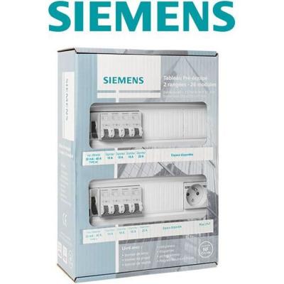 SIEMENS  - tableau &eacute;lectrique pr&eacute;-&eacute;quip&eacute; 2 rang&eacute;es