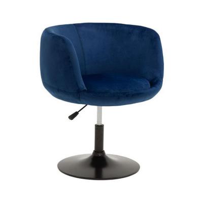 Tabouret de bar en velours bleu nolan - Bleu