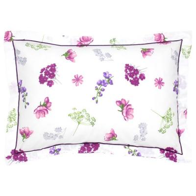 LINNEA  Taie d'oreiller 70x50 cm 100% Coton Pretty Blanc