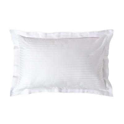 HOMESCAPES Taie d'oreiller en satin de coton &eacute;gyptien Blanc 330 fils