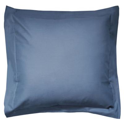 LINNEA  Taie d'oreiller uni 80x80 cm 100% coton ALTO bleu Jean