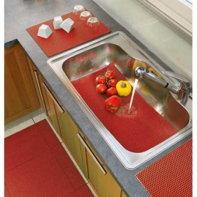 DECORLINE Decor Line 1740167 Tubulo Tapis Multi-Usages PVC Rouge 32 x 43 cm