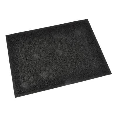 LOVE STORY CODICO 6TAP002NR Tapis de Liti&egrave;re Rectangle Impression Patte pour Chat