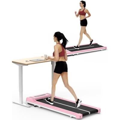 DSKEUZEEW Tapis de marche Portable - Tapis de Course Roulant &eacute;lectrique - 1-10 Km/h Vitesse R&eacute;glable - Avec Bluetooth et &Eacute;cran led - Rose