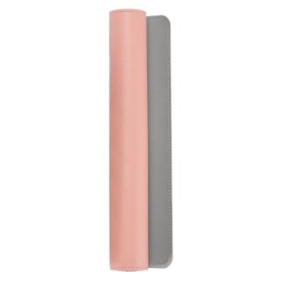 WE Tapis de souris XXL en PU r&eacute;versible, rose et gris. - Neuf