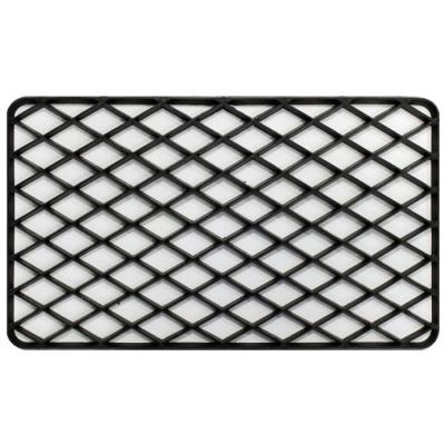 PARIS PRIX Douceur d'int&eacute;rieur Tapis Deco 1740424 Tapis d'Entr&eacute;e Rectangle PVC Noir 34 x 58 cm