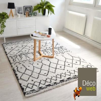  Decoweb Tapis Motif Berb&egrave;re - Dharan Clair - 140 x 200 cm
