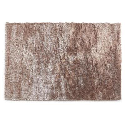 VENTE UNIQUE Tapis shaggy &agrave; poils longs ultra doux DOLCE taupe reflet beige - 160 x 230 cm