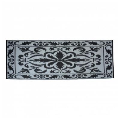 ESSCHERT DESIGN Tapis - Tapis de balcon r&eacute;versible - L 197,5 x l 72,4 cm - Noir
