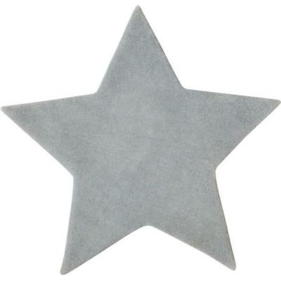ATMOSPHERA Tapis microfibre pour chambre d'enfants - Forme Etoile - Coloris GRIS