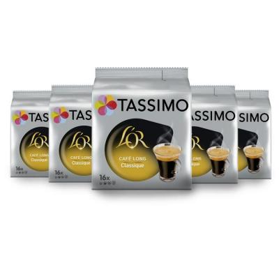 TASSIMO  Caf&eacute; Long Classique L'OR, Lot de 80