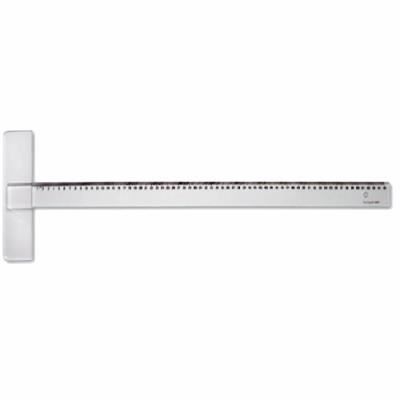 GRAPHIT Graph'it T&eacute; fixe biseau gradu&eacute; bord antitache 65 cm Transparent