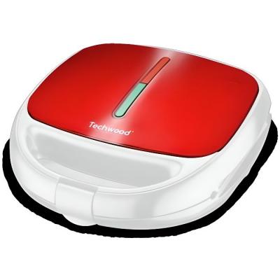 TECHWOOD  Appareil &agrave; Croque Monsieur Gaufre Grill Rouge TGCI-815