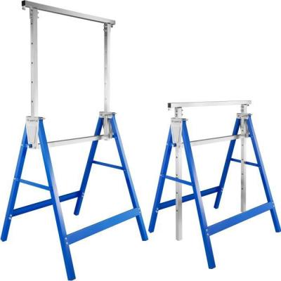 TECTAKE  2 tr&eacute;teaux t&eacute;lescopiques - bleu 402450