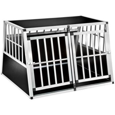 TECTAKE Cage de transport pour chien double dos inclin&eacute;