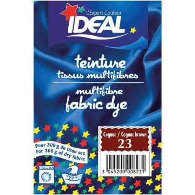 IDEAL  teinture tissus multifibres fabric dye SAC/15G COGNAC23
